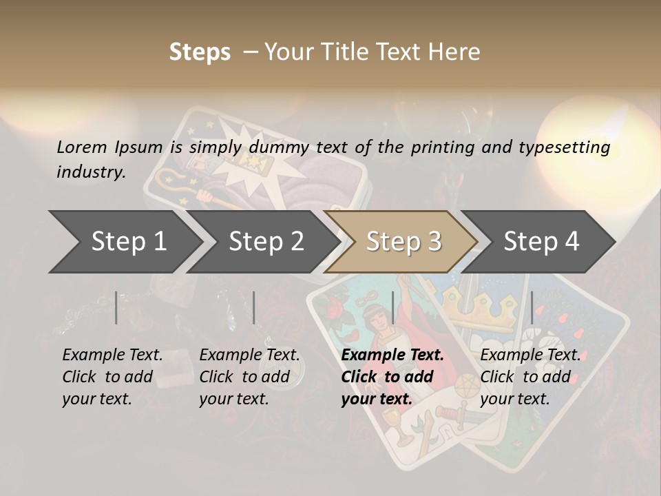 Tarot Pentagram Magic PowerPoint Template