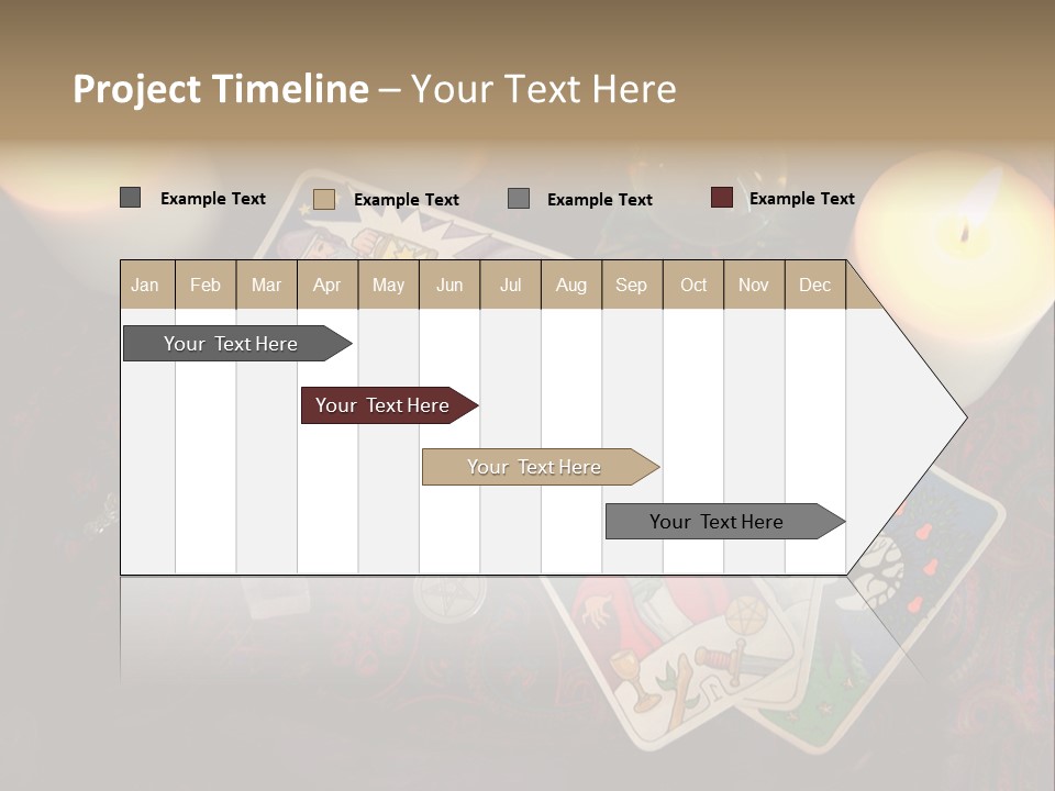Tarot Pentagram Magic PowerPoint Template