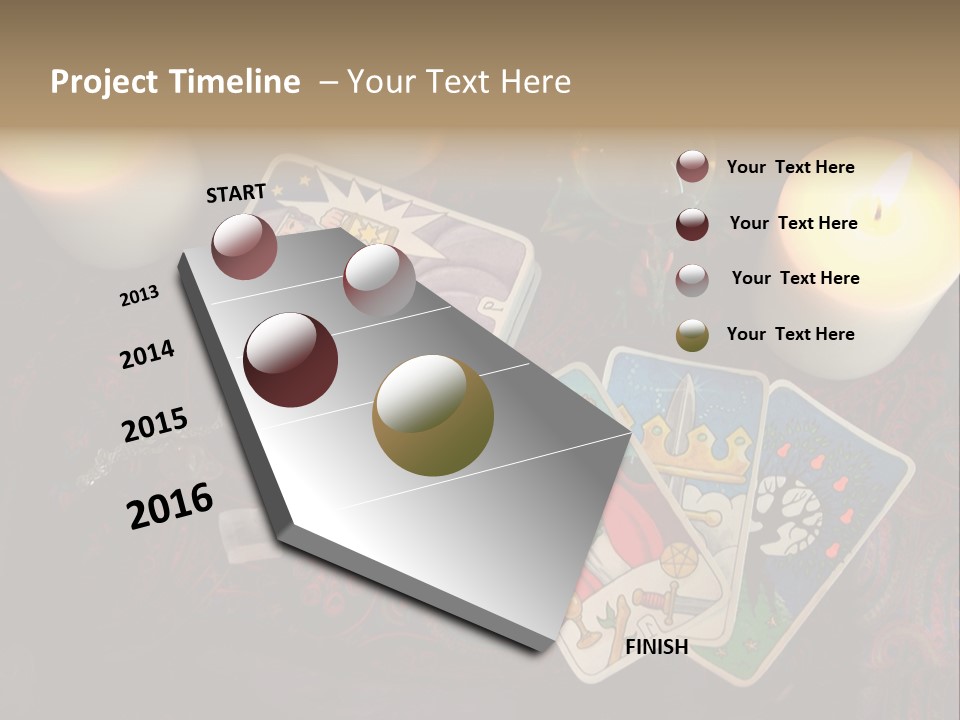 Tarot Pentagram Magic PowerPoint Template