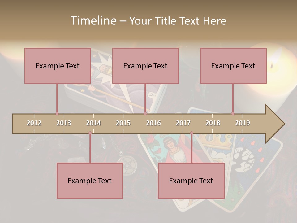 Tarot Pentagram Magic PowerPoint Template