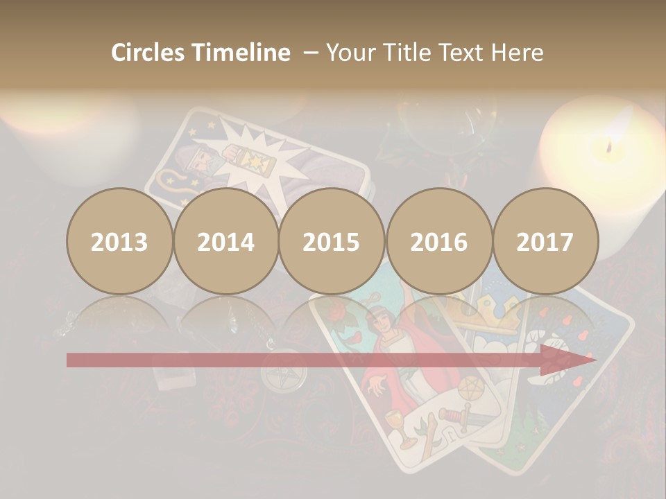 Tarot Pentagram Magic PowerPoint Template