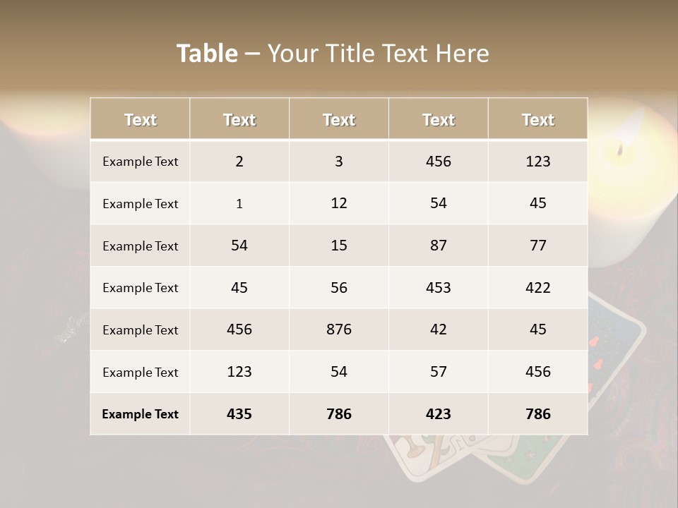 Tarot Pentagram Magic PowerPoint Template