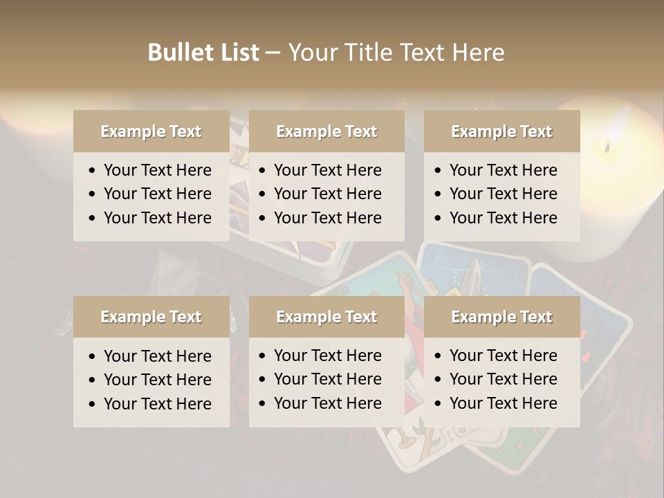 Tarot Pentagram Magic PowerPoint Template