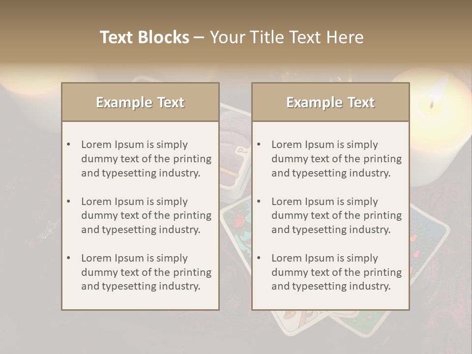 Tarot Pentagram Magic PowerPoint Template