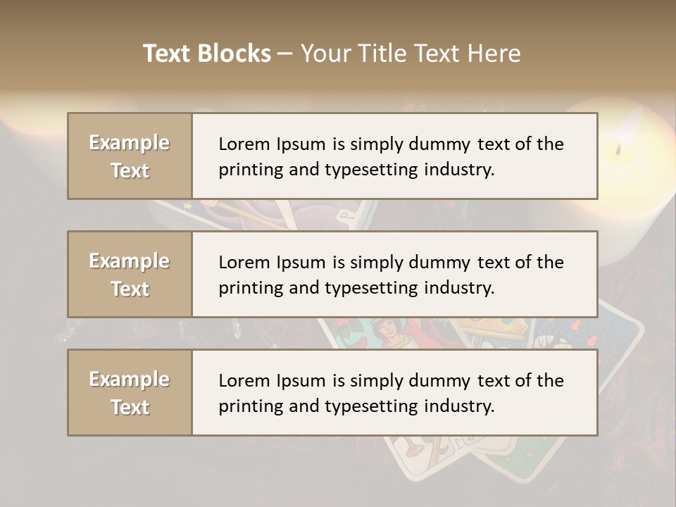 Tarot Pentagram Magic PowerPoint Template