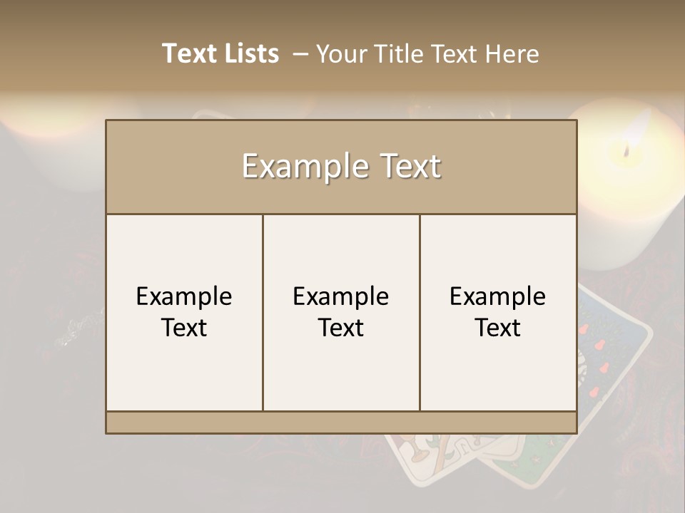 Tarot Pentagram Magic PowerPoint Template