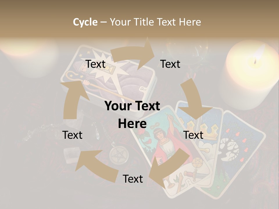 Tarot Pentagram Magic PowerPoint Template