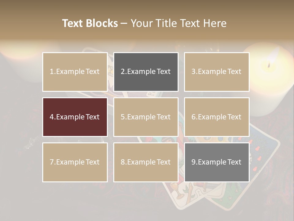Tarot Pentagram Magic PowerPoint Template