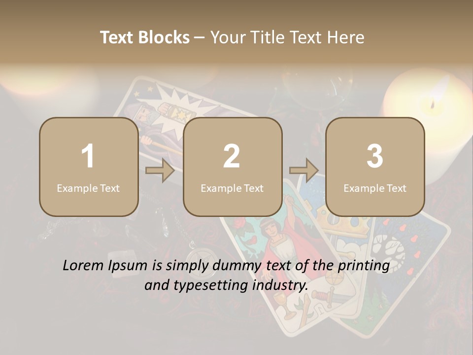 Tarot Pentagram Magic PowerPoint Template
