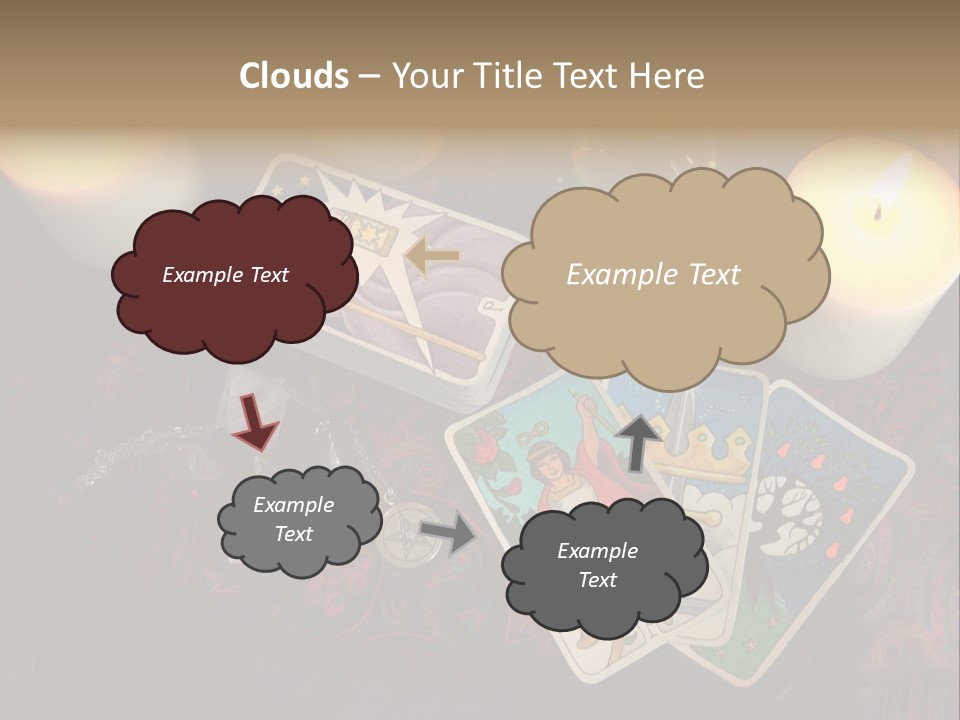 Tarot Pentagram Magic PowerPoint Template