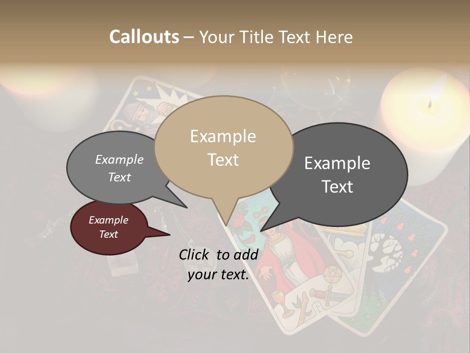 Tarot Pentagram Magic PowerPoint Template