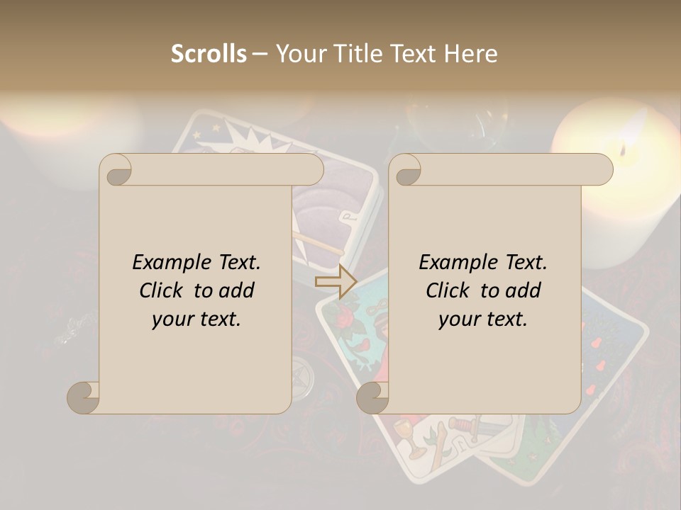 Tarot Pentagram Magic PowerPoint Template