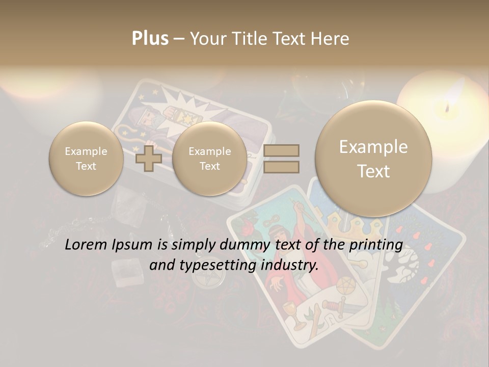Tarot Pentagram Magic PowerPoint Template