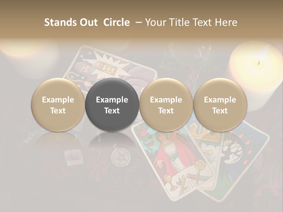 Tarot Pentagram Magic PowerPoint Template