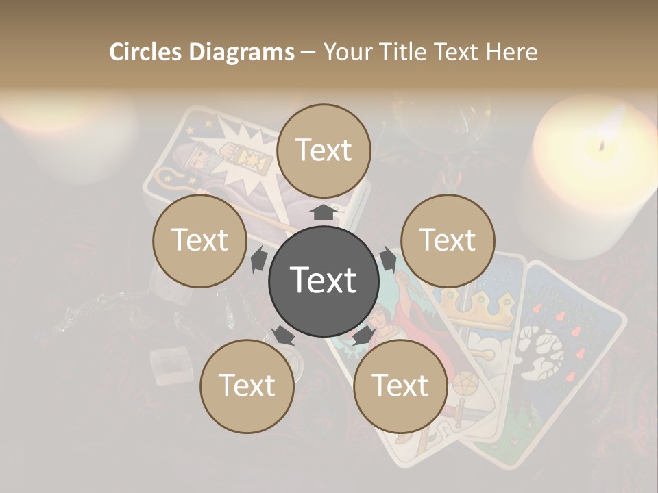 Tarot Pentagram Magic PowerPoint Template