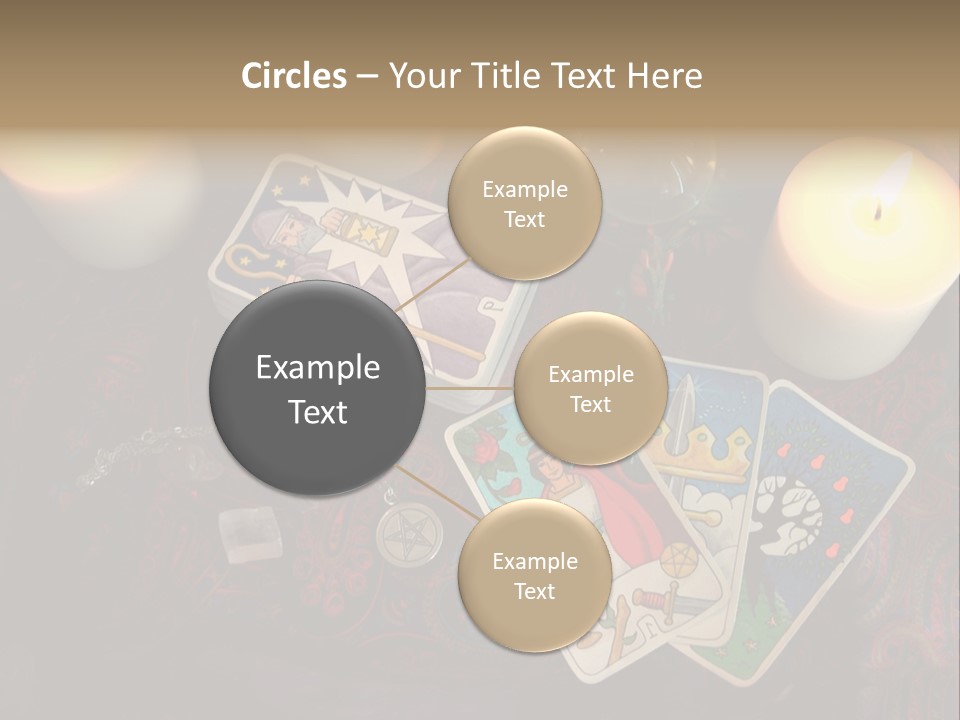 Tarot Pentagram Magic PowerPoint Template