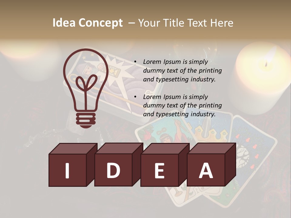 Tarot Pentagram Magic PowerPoint Template