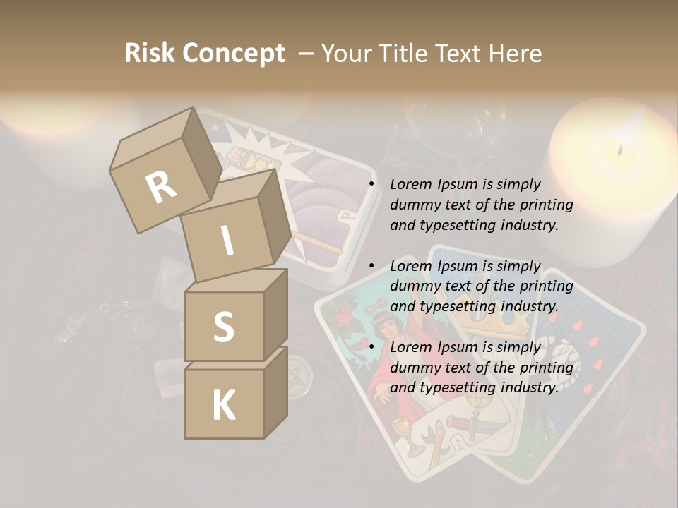 Tarot Pentagram Magic PowerPoint Template