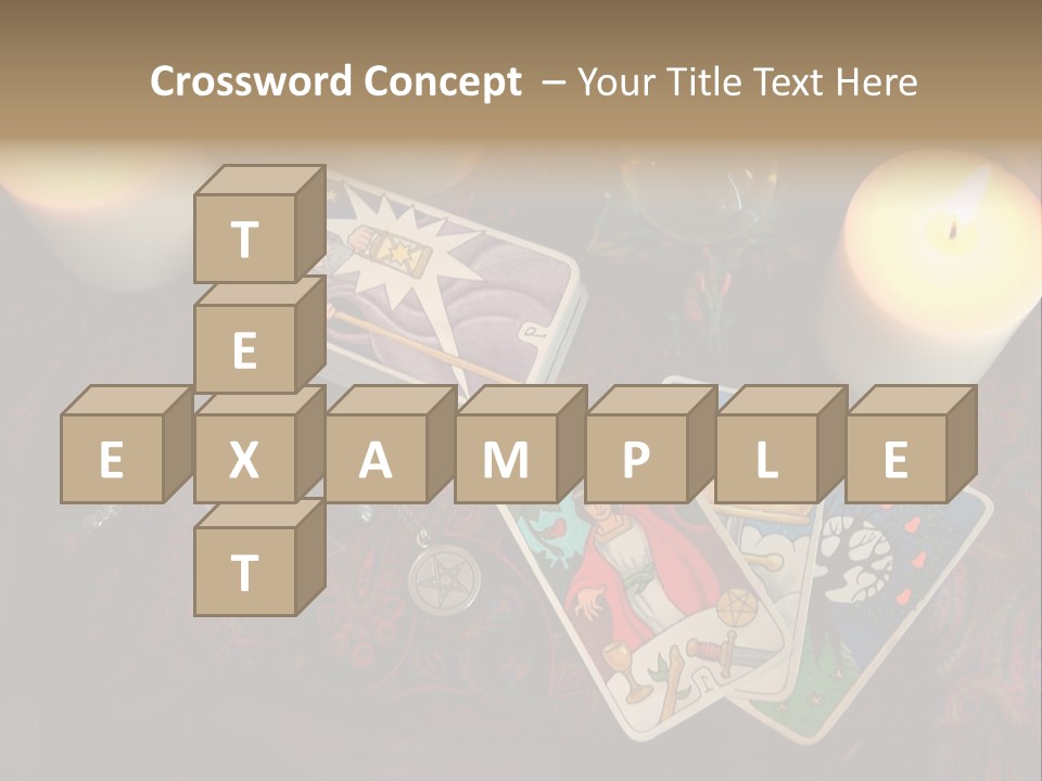 Tarot Pentagram Magic PowerPoint Template