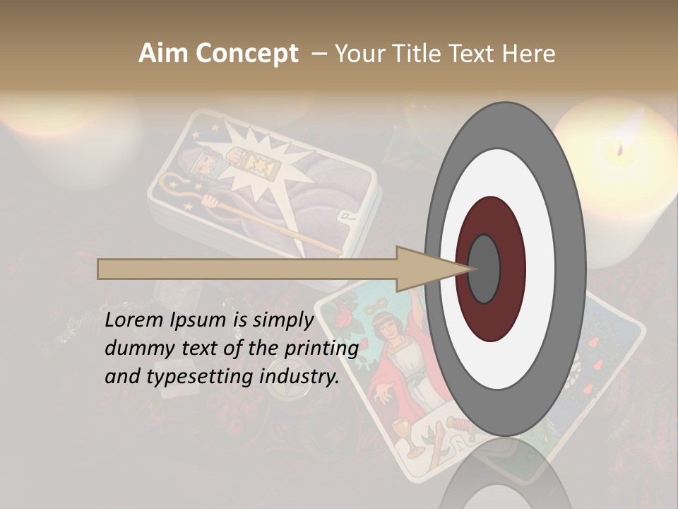 Tarot Pentagram Magic PowerPoint Template