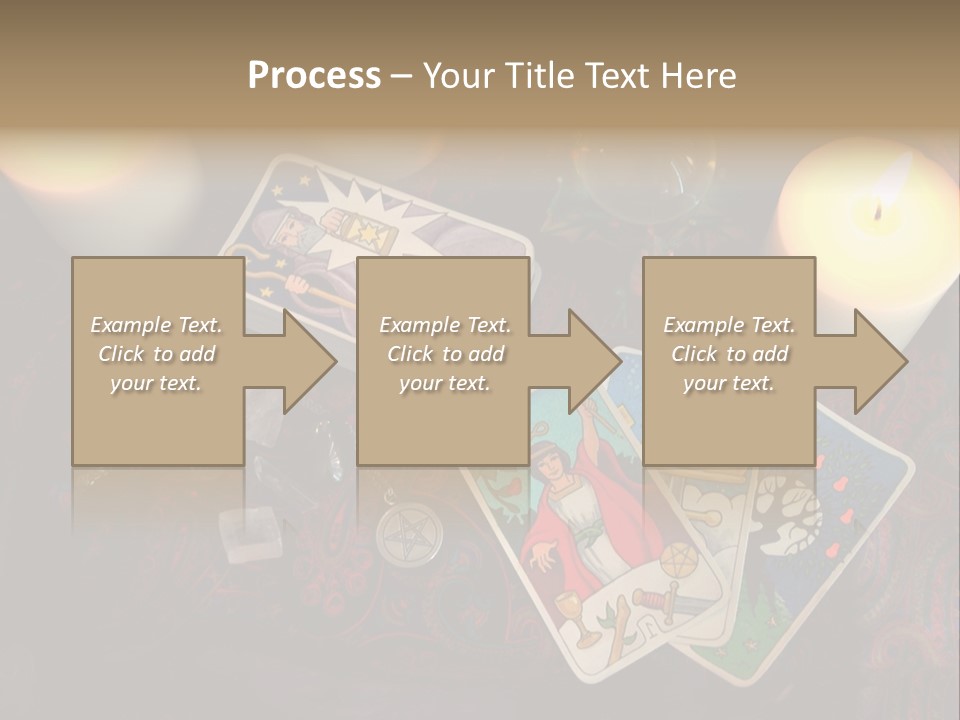 Tarot Pentagram Magic PowerPoint Template