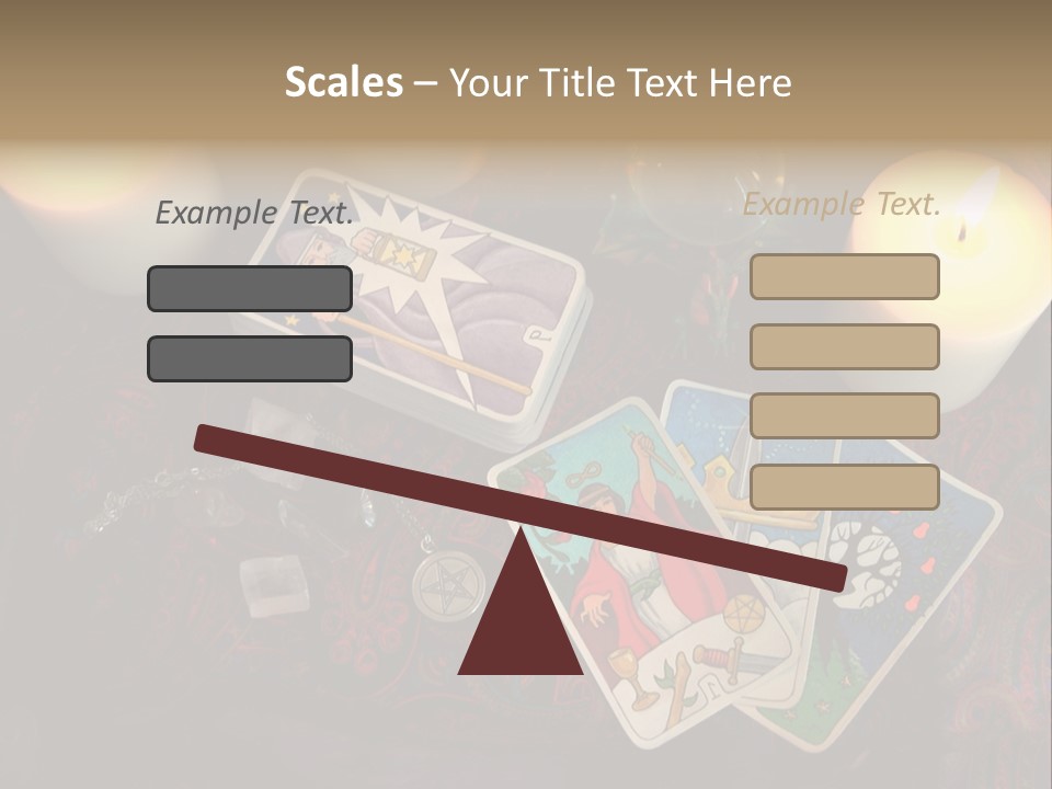 Tarot Pentagram Magic PowerPoint Template