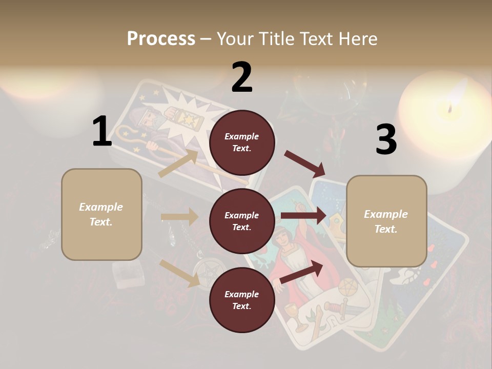 Tarot Pentagram Magic PowerPoint Template
