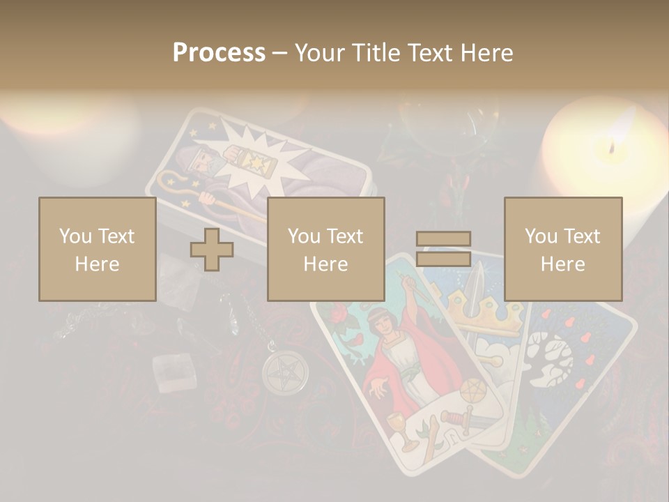 Tarot Pentagram Magic PowerPoint Template