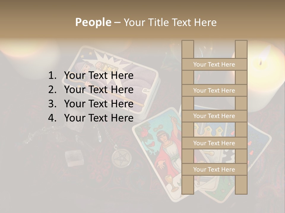 Tarot Pentagram Magic PowerPoint Template
