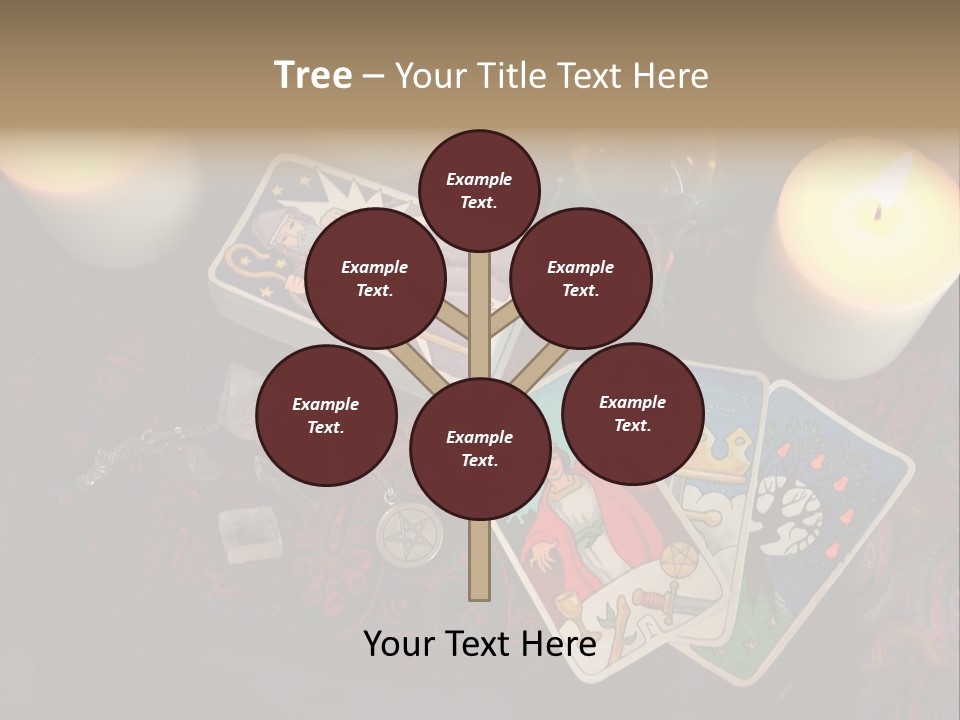 Tarot Pentagram Magic PowerPoint Template