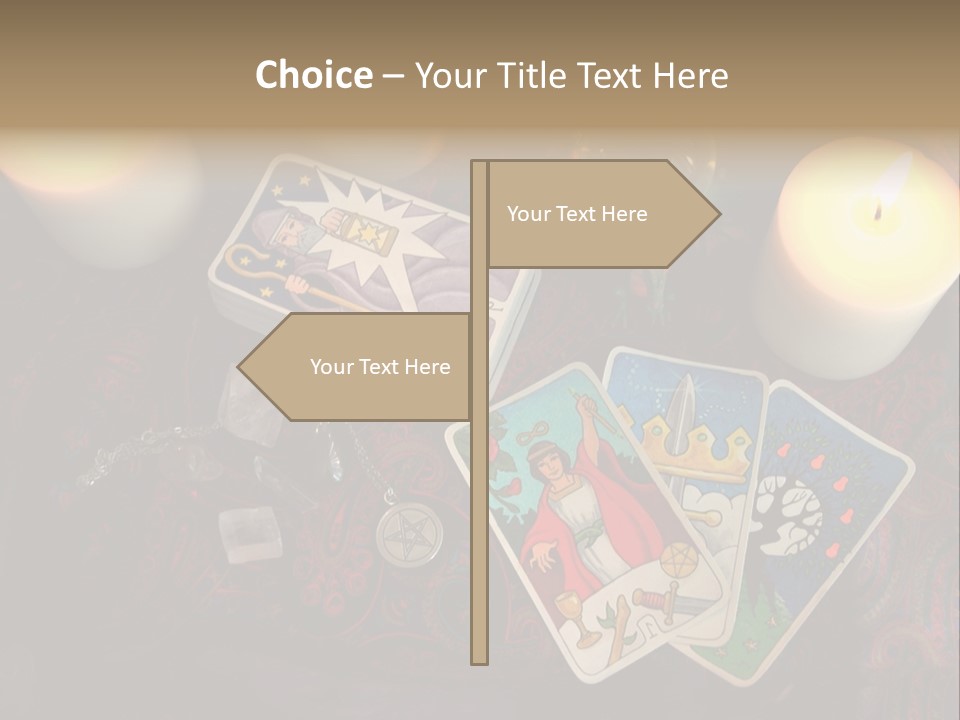 Tarot Pentagram Magic PowerPoint Template