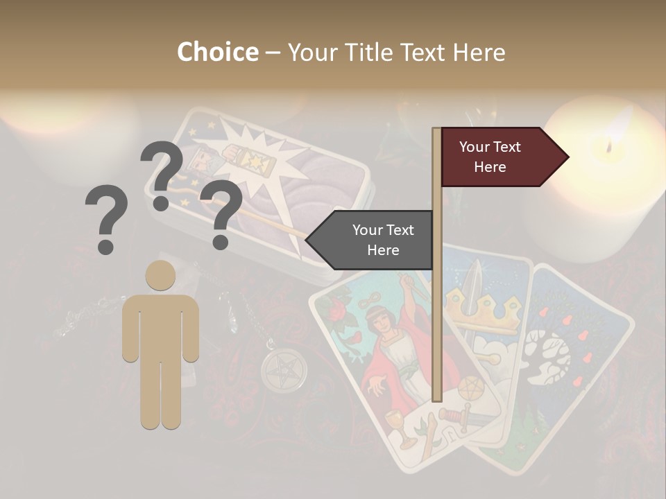 Tarot Pentagram Magic PowerPoint Template
