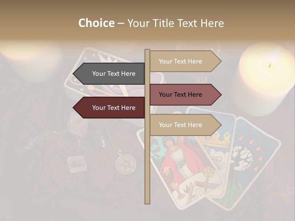 Tarot Pentagram Magic PowerPoint Template