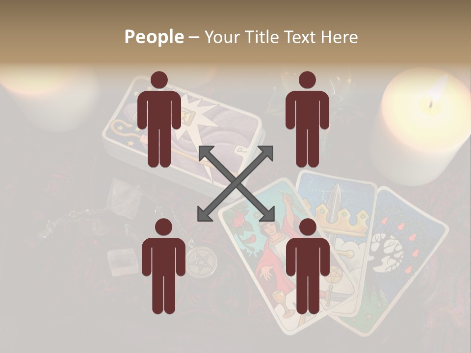 Tarot Pentagram Magic PowerPoint Template