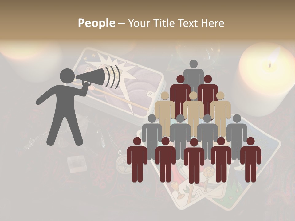 Tarot Pentagram Magic PowerPoint Template