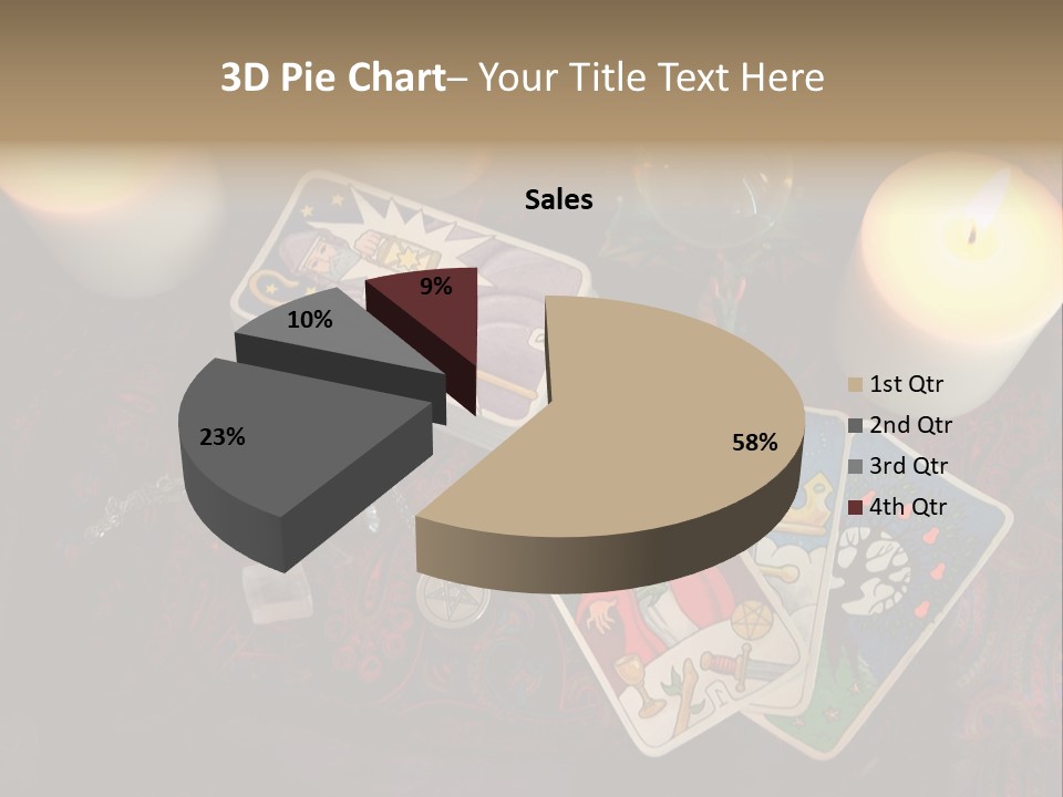 Tarot Pentagram Magic PowerPoint Template