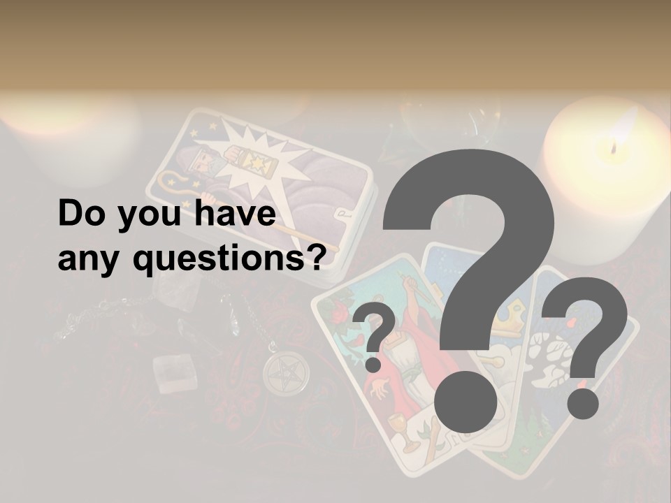 Tarot Pentagram Magic PowerPoint Template