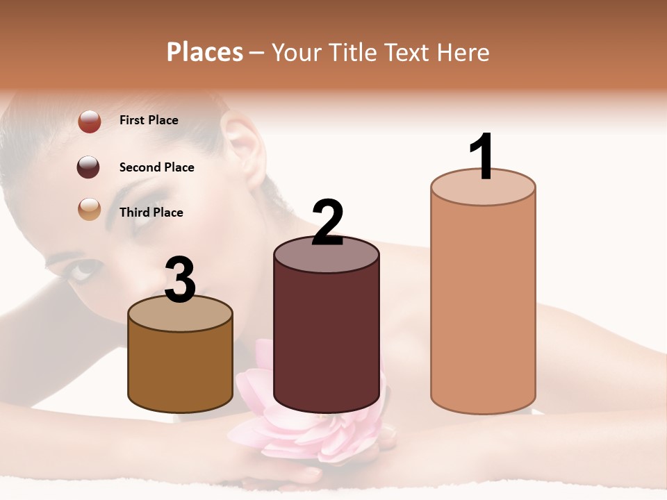 Skincare Young Hand PowerPoint Template