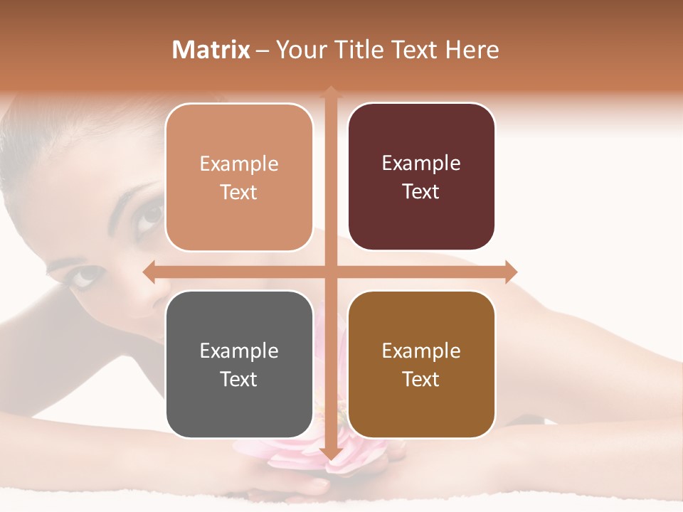 Skincare Young Hand PowerPoint Template