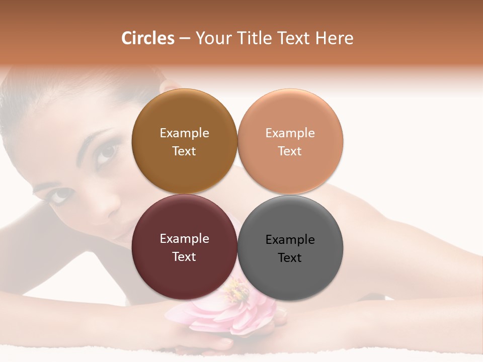 Skincare Young Hand PowerPoint Template