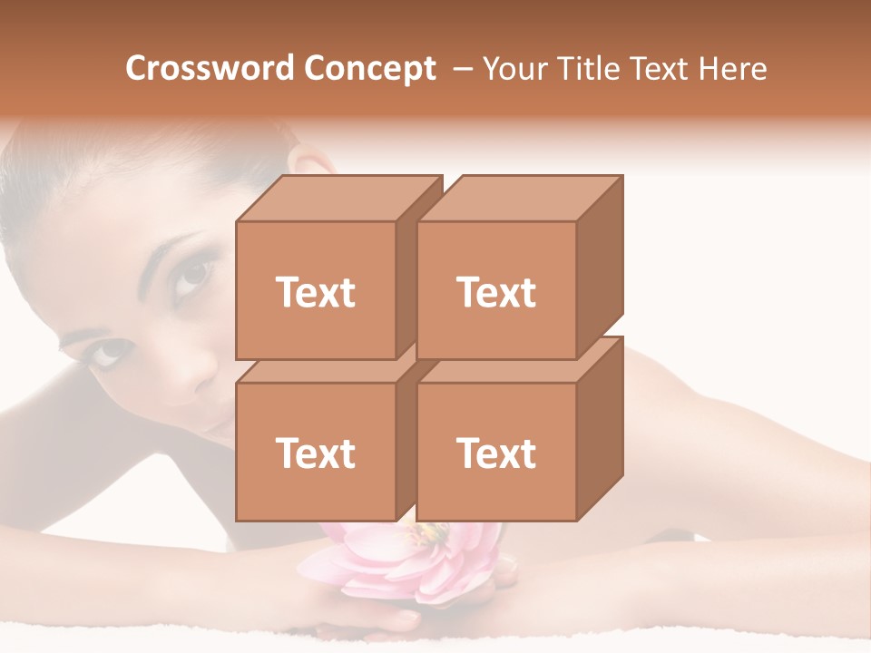 Skincare Young Hand PowerPoint Template