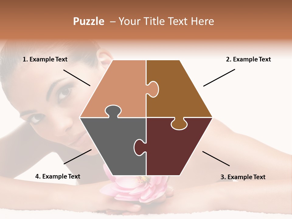 Skincare Young Hand PowerPoint Template