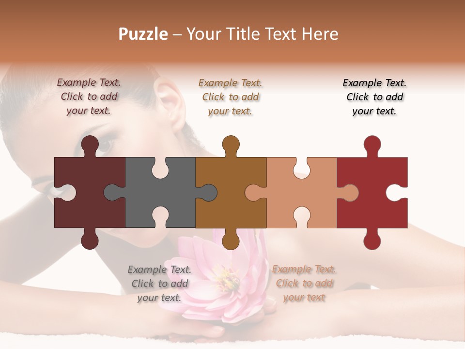 Skincare Young Hand PowerPoint Template