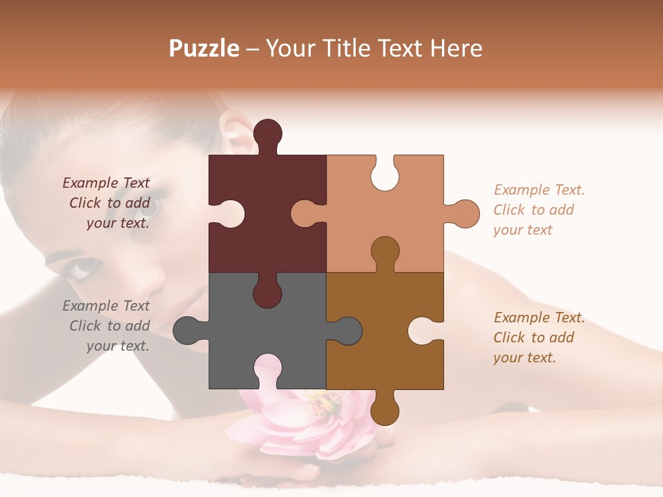 Skincare Young Hand PowerPoint Template