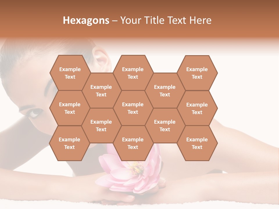 Skincare Young Hand PowerPoint Template