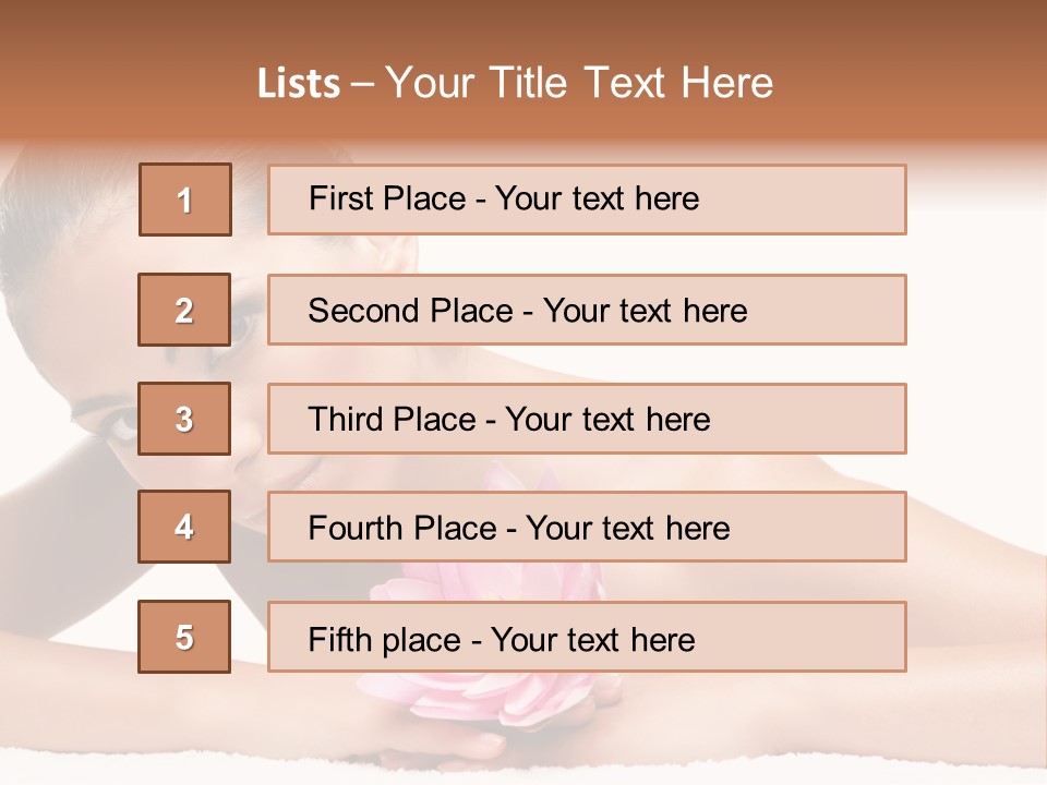 Skincare Young Hand PowerPoint Template