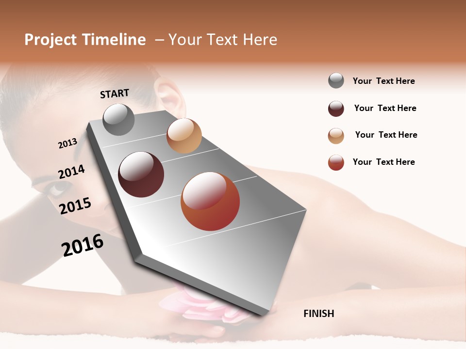 Skincare Young Hand PowerPoint Template