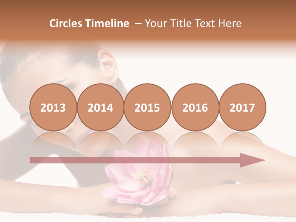 Skincare Young Hand PowerPoint Template