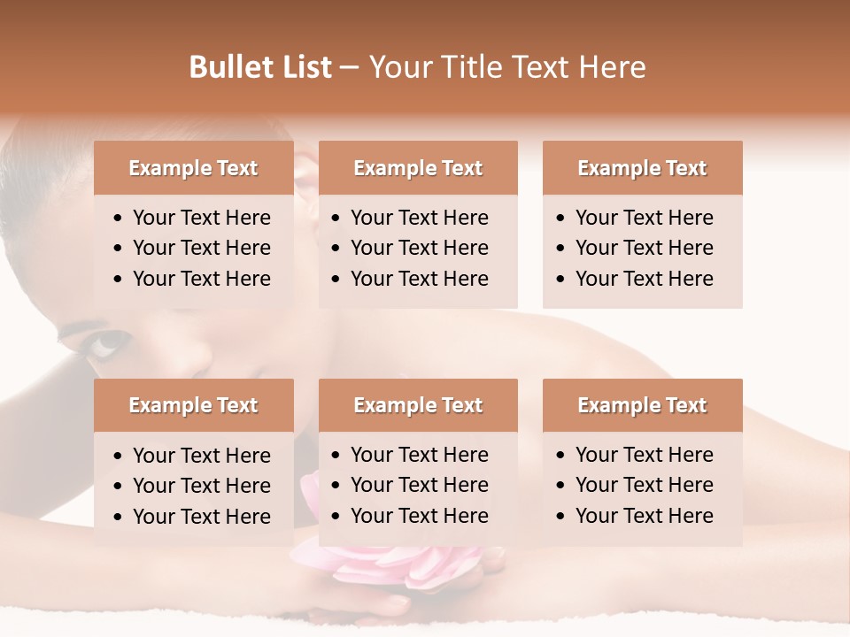 Skincare Young Hand PowerPoint Template