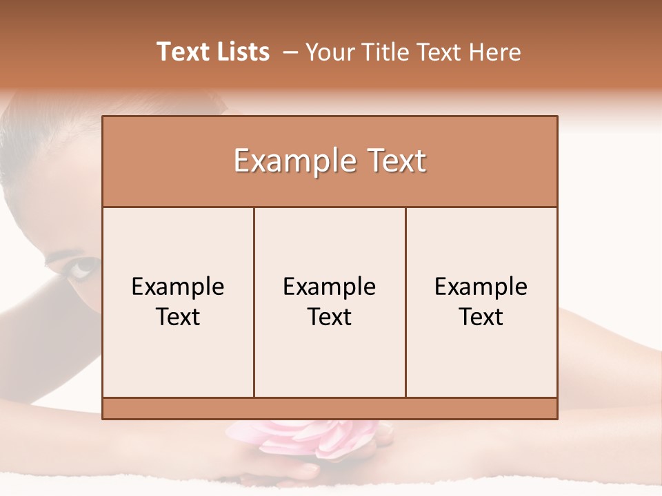 Skincare Young Hand PowerPoint Template